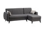 Atelier Del Sofa Sofá cama esquinero Alkon - Dark Grey